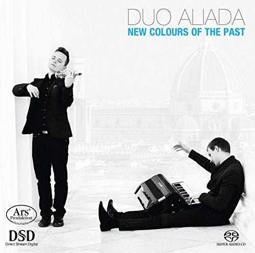 CD cover featuring two musicians with a violin and accordion.
