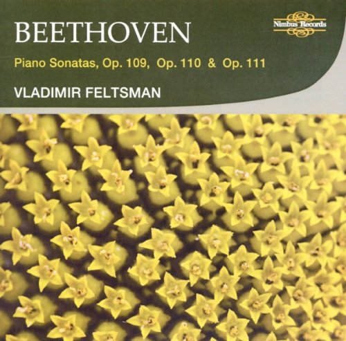 CD cover for Beethoven piano sonatas performed by Vladimir Feltsman.