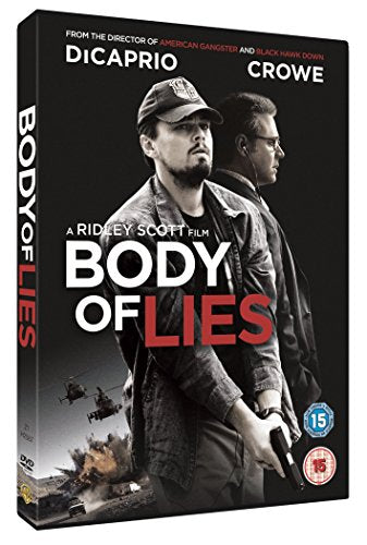 DVD cover for "Body of Lies" featuring Leonardo DiCaprio and Russell Crowe.