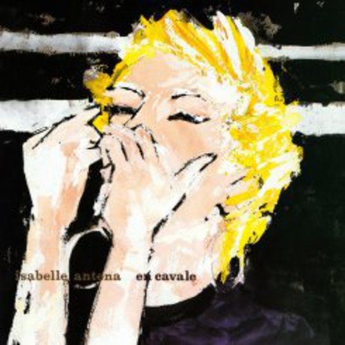 "Album cover featuring a painting of a person with yellow hair."
