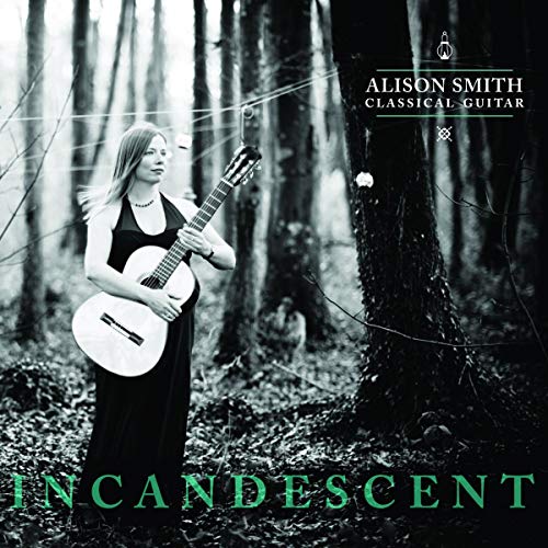 Alison Smith album cover: woman with guitar in a dark forest.
