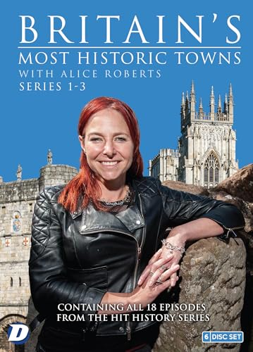DVD cover featuring Alice Roberts and a historic English cathedral.