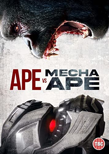 DVD cover featuring a gorilla and a robotic ape facing off.