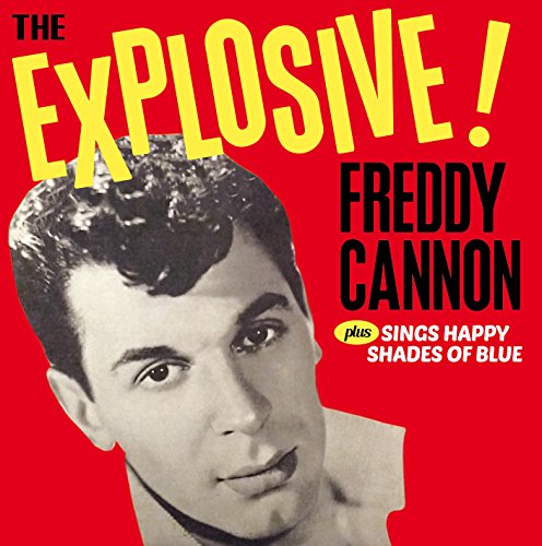 Freddy Cannon album cover with a portrait on a red background.