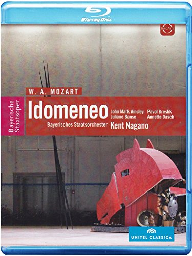 A Blu-ray cover featuring a red, abstract stage set with a horse's head.