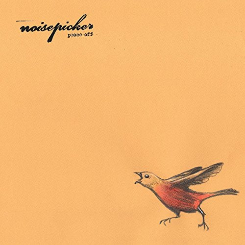 Vinyl record cover: orange background with a bird illustration and text.