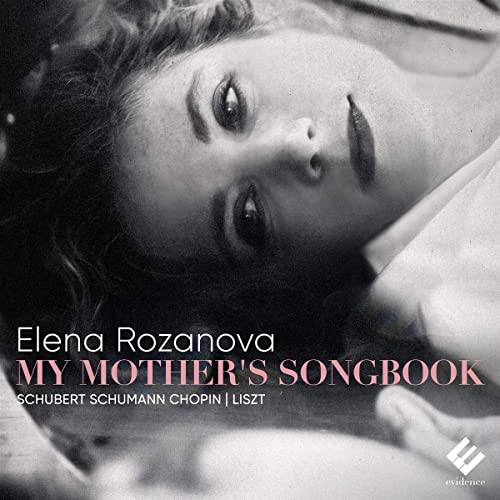Black and white close-up portrait of Elena Rozanova for her album My Mother's Songbook.