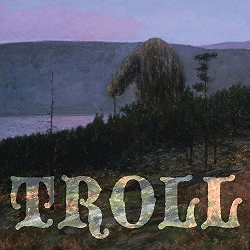 CD cover for "Troll" featuring a shadowy figure in a landscape.