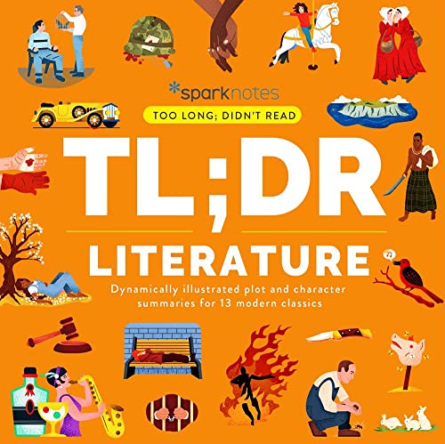 TL;DR Literature: Dynamically illustrated plot and character summaries for 13 modern classics (Too Long; Didn't Read)