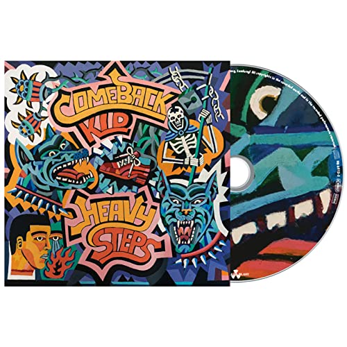 Comeback Kid - Heavy Steps" CD case with colorful, chaotic artwork and a silver disc.