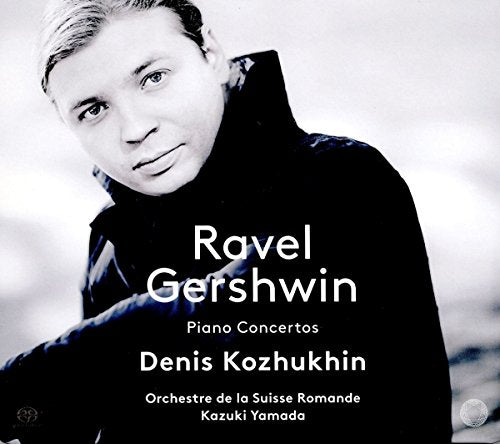 Black and white CD cover featuring a man in dark clothing with white text overlay.