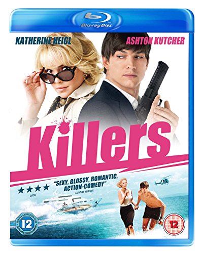 Blu-ray cover for "Killers" featuring Katherine Heigl and Ashton Kutcher.