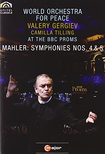 DVD cover featuring a conductor gesturing, with text about Mahler symphonies.