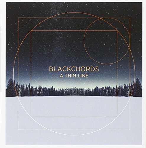 CD cover: forest silhouette under starry sky with geometric lines.