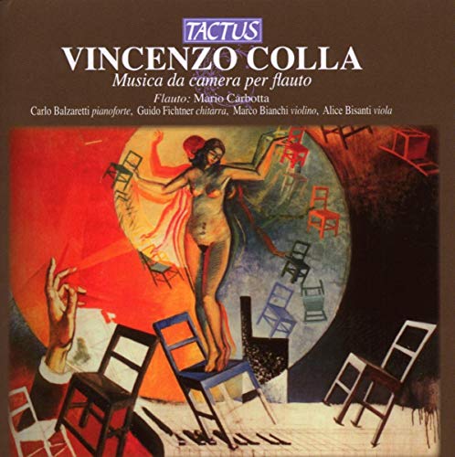 CD cover: abstract painting with a nude figure and chairs.