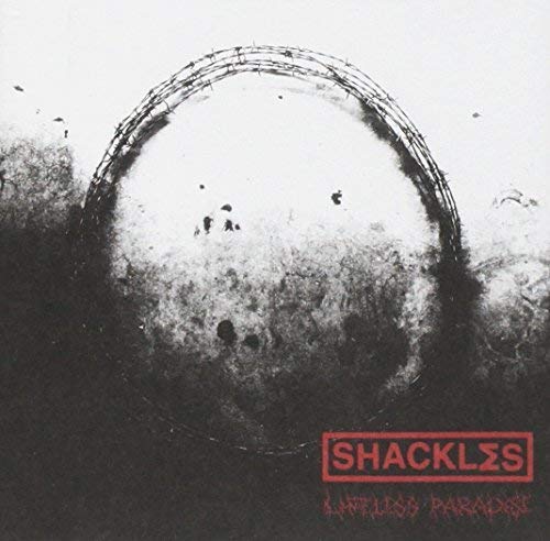 CD cover: barbed wire circle over a blurred, dark landscape.
