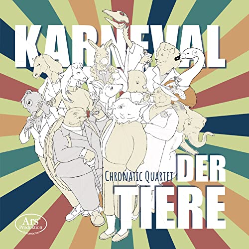 CD cover: illustrated animals playing instruments against a radial background.