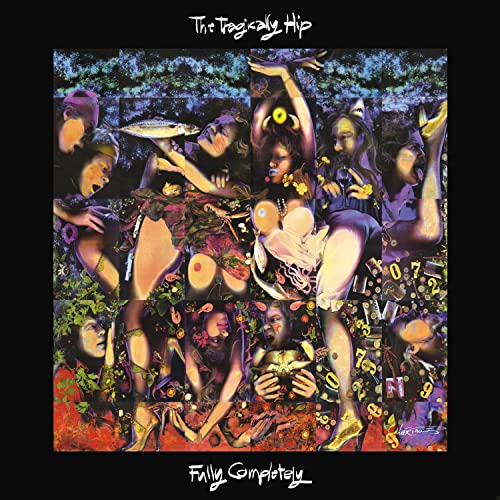 The Tragically Hip’s “Fully Completely” vinyl album cover, collage of figures.