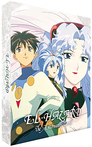 Blu-ray cover art featuring three anime characters from El-Hazard: The Alternative World.