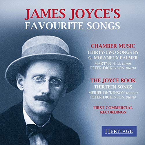 CD cover featuring James Joyce portrait and song titles.