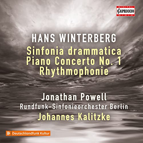CD cover for Hans Winterberg’s compositions with stormy sky background.