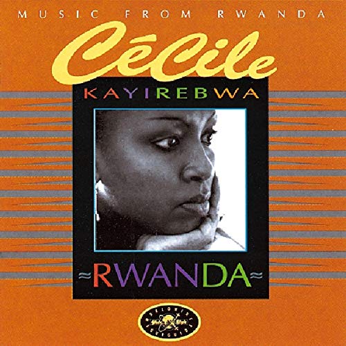 CD cover for Cecile Kayirebwa’s “Rwanda,” featuring a portrait of the artist.