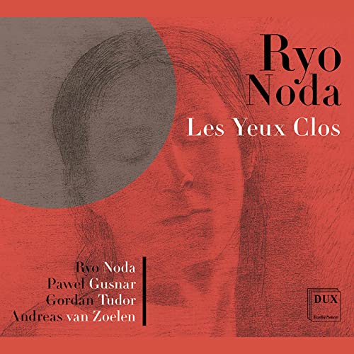 CD cover: portrait sketch of a woman, text "Ryo Noda - Les Yeux Clos".