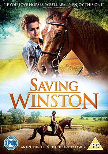 Saving Winston" DVD cover featuring a girl and a chestnut horse.