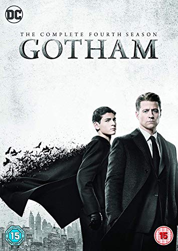 Gotham Season Four DVD cover featuring Jim Gordon and a young man.