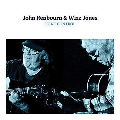 Album cover featuring two men playing guitars in monochrome tones, with white background.