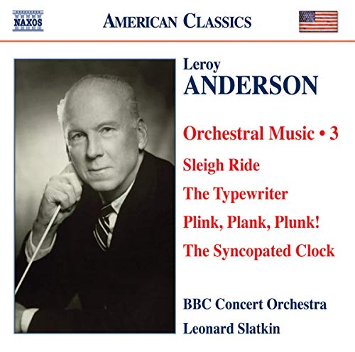 CD cover featuring composer Leroy Anderson and tracklist details.