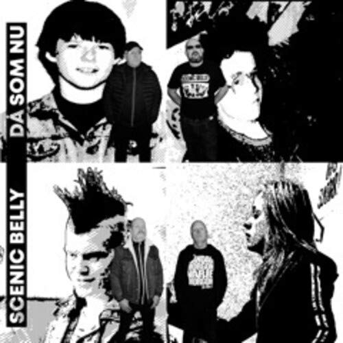 Black and white album cover featuring four collage-style portraits of people.