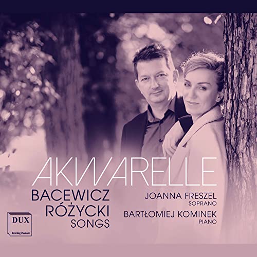 CD cover featuring Joanna Freszel and Bartłomiej Kominek, with blurred trees.