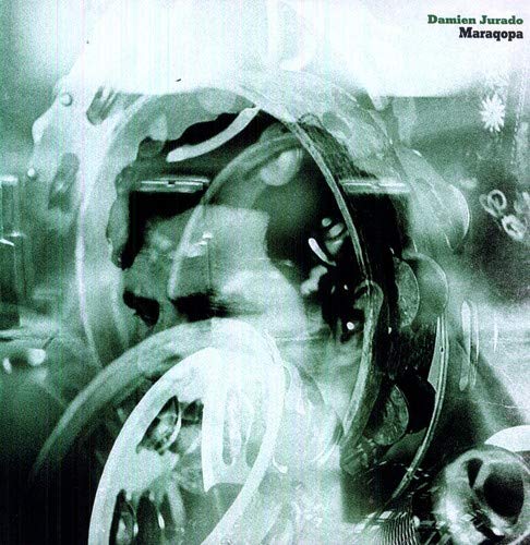 Abstract album cover for Damien Jurado’s “Maraqopa” vinyl record.