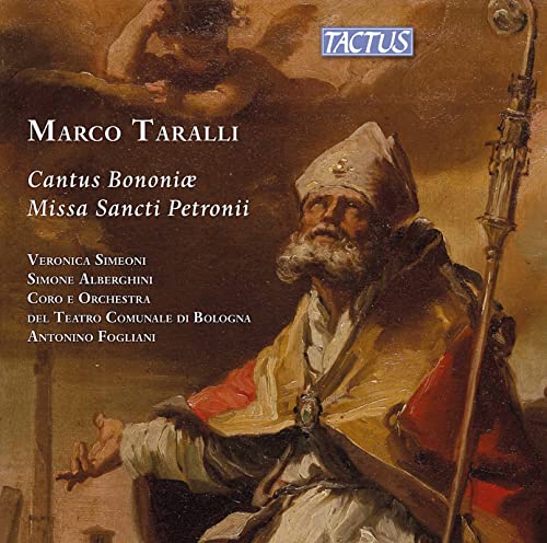 CD cover featuring a painting of a bearded bishop with a staff.