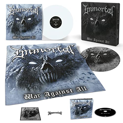 Immortal “War Against All” vinyl record set with album art and accessories.
