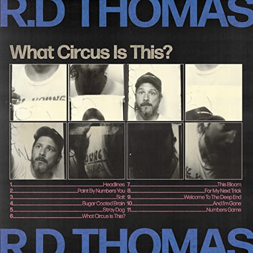 Vinyl record cover for R.D. Thomas’ “What Circus Is This?” featuring portraits.