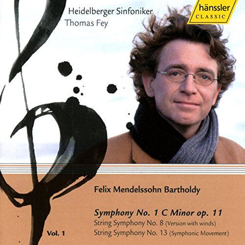 CD cover featuring conductor Thomas Fey and abstract ink brushstrokes.