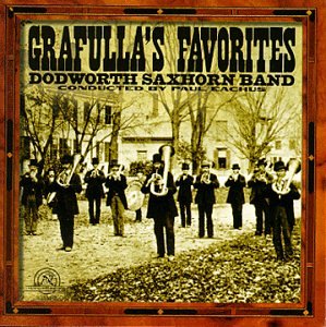 Brown-framed album cover featuring a sepia-toned marching band in a park-like setting.
