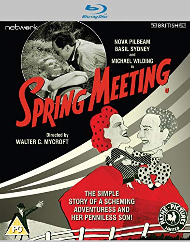 Spring Meeting" Blu-ray cover featuring black and white film stills and red text.