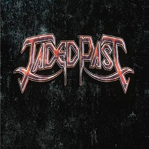 CD cover for "Jaded Past" with spiky, red lettering on a dark background.