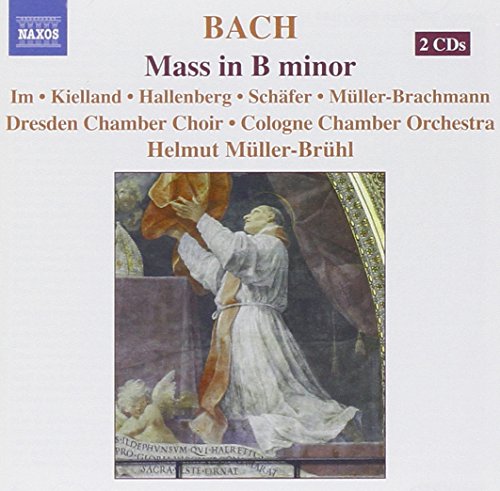 CD cover for Bach's Mass in B Minor, featuring religious artwork.