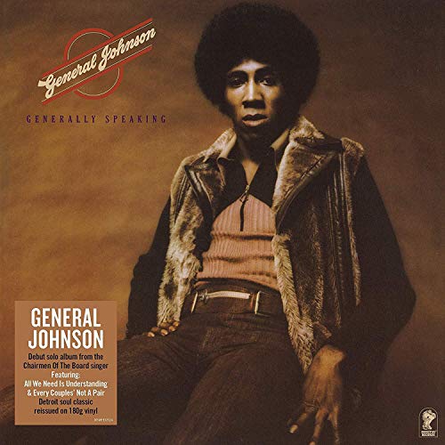 Album cover for General Johnson’s “Generally Speaking” featuring a portrait of the artist.