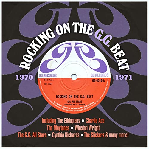 CD cover: purple and white record label design, “Rocking On The G.G. Beat”.