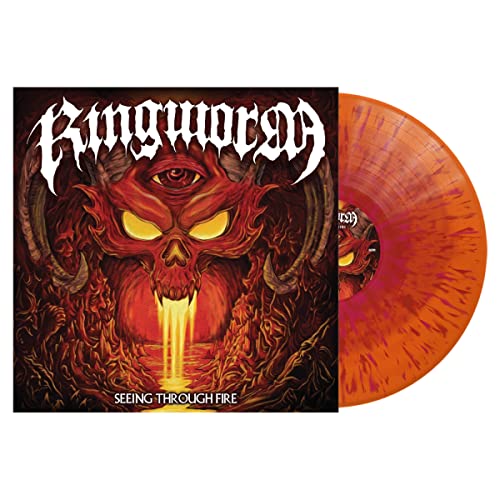 Ringworm album "Seeing Through Fire" vinyl record with fiery artwork.