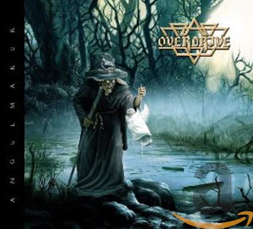 CD cover: hooded figure with angel in a misty, dark landscape.