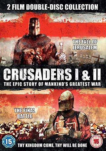 DVD cover for "Crusaders 1 & 2" featuring knights in battle.