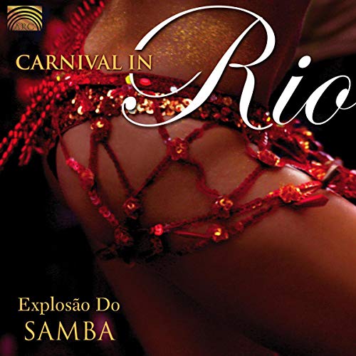 CD cover: close-up of a dancer in a red, beaded carnival costume.