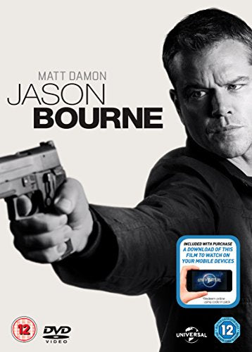 DVD cover for "Jason Bourne" featuring Matt Damon holding a gun.