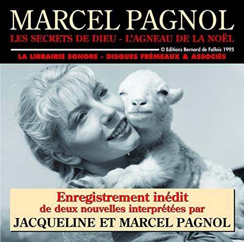 CD cover featuring Jacqueline Pagnol and a lamb, titled “Les Secrets de Dieu.”